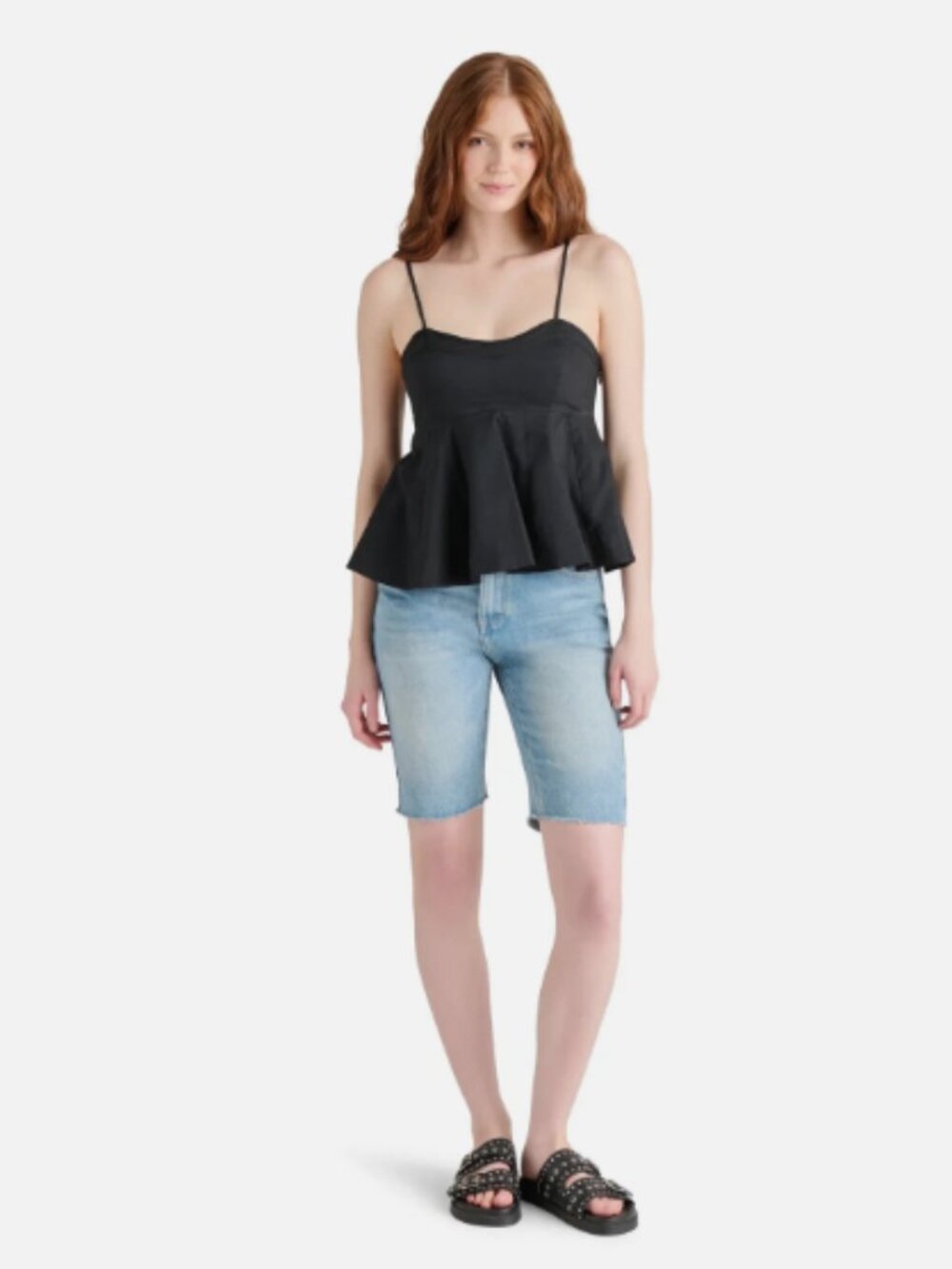 Steve Madden Delta Peplum Top Size XS-MSRP$69 - Picture 2 of 7
